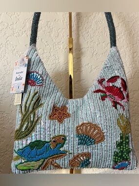 New Release Viral tj maxx Shimmering Sea Creatures Beaded Bag